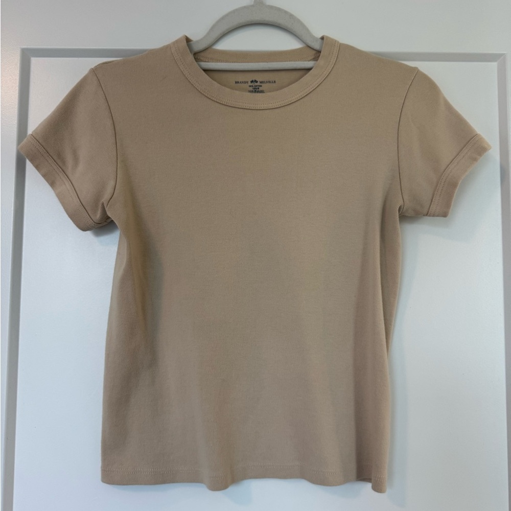 Brandy Melville Tan Women's T-Shirt